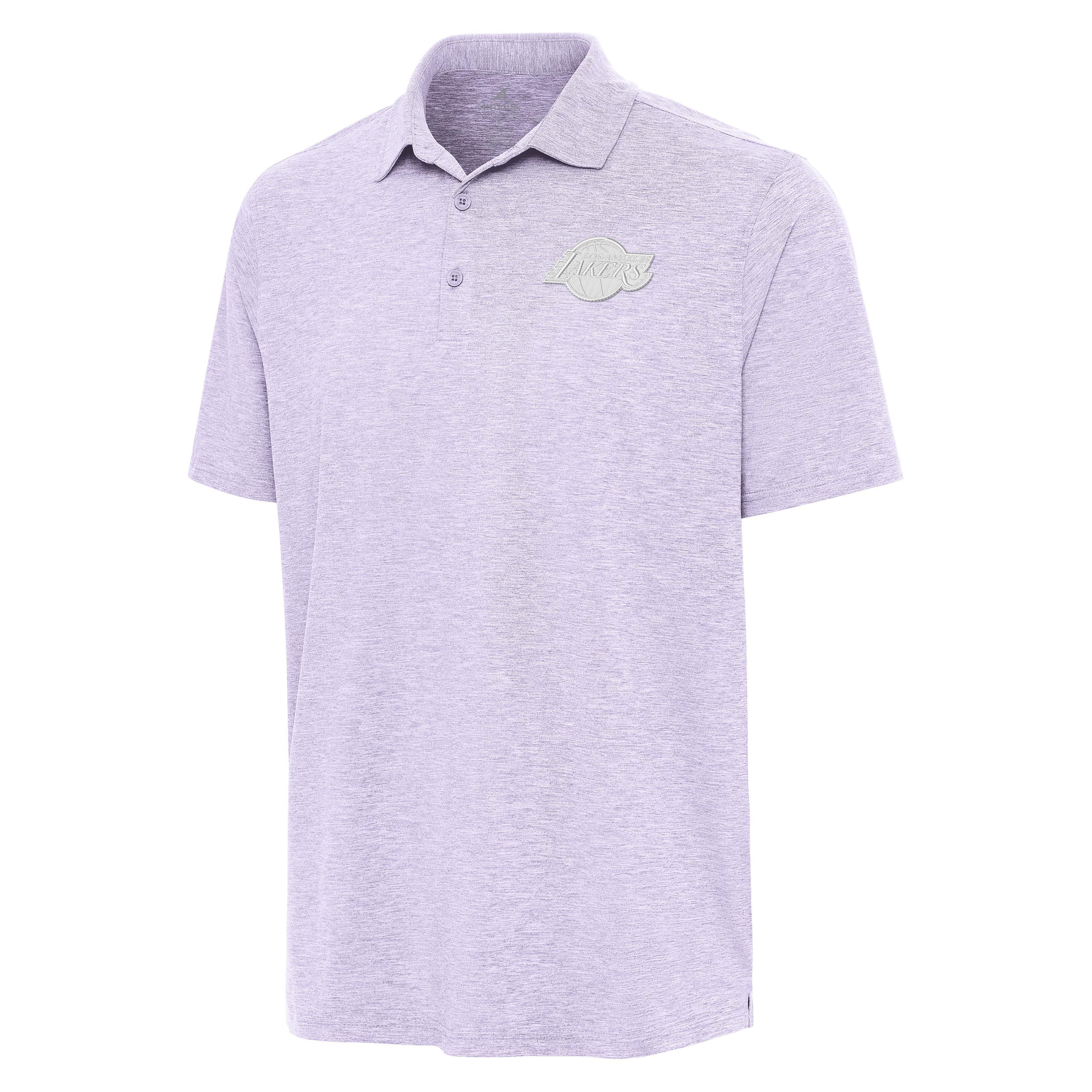 Antigua Men's Los Angeles Lakers Par 3 Polo-Lilac